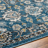 Surya Pertek Ptk-2302 Deep Teal, Dark Blue, Gray, Black, Taupe, Dark Brown Rug.