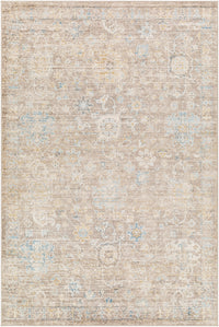 Surya Pertek Ptk-2303 Gray, Taupe, Deep Teal, Dark Blue, Dark Brown Area Rug