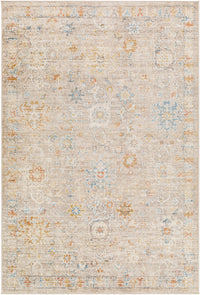 Surya Pertek Ptk-2304 Taupe, Gray, Deep Teal, Dark Blue, Dark Brown Area Rug