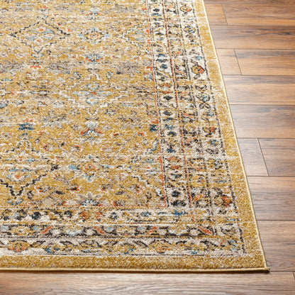 Surya Pertek Ptk-2305 Dark Brown, Taupe, Deep Teal, Dark Blue, Burnt Orange, Black Area Rug