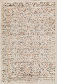 Surya Pertek Ptk-2306 Taupe, Gray, Black, Burnt Orange, Deep Teal Area Rug