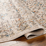 Surya Pertek Ptk-2306 Taupe, Gray, Black, Burnt Orange, Deep Teal Rug.