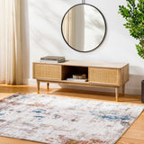 Surya Pertek Ptk-2308 Taupe, Gray, Burnt Orange, Deep Teal, Dark Blue Rug.