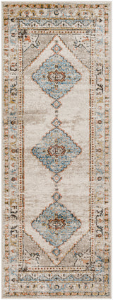 Surya Pertek Ptk-2311 Taupe, Gray, Deep Teal, Burnt Orange, Dark Brown Rug.