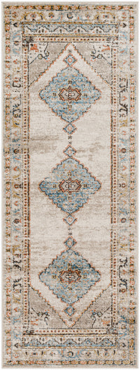 Surya Pertek Ptk-2311 Taupe, Gray, Deep Teal, Burnt Orange, Dark Brown Area Rug