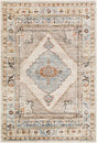 Surya Pertek Ptk-2311 Taupe, Gray, Deep Teal, Burnt Orange, Dark Brown Rug.
