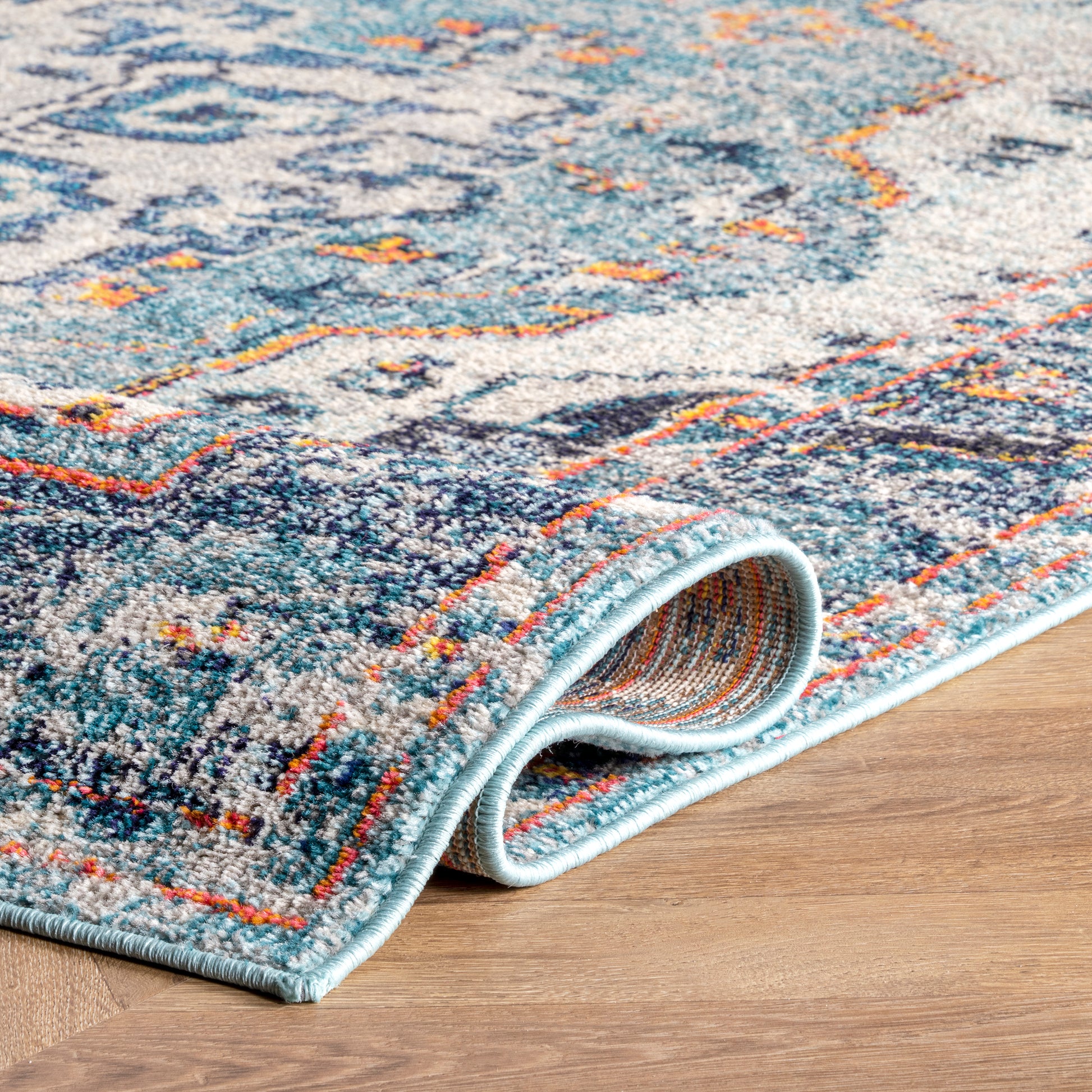 Nuloom Corbett Bohemian Kkcb11B Blue Area Rug