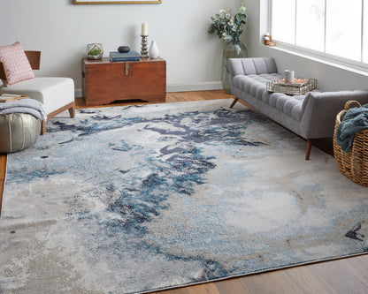 Feizy Astra Ara39L4F Blue/Gray/Ivory Area Rug