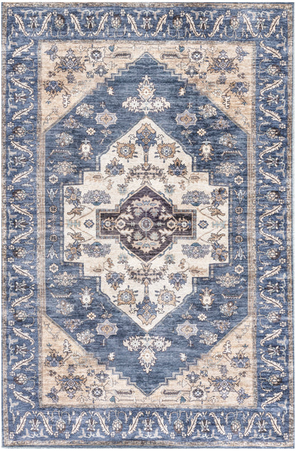 Nourison Grand Washables Grw03 Denim Area Rug