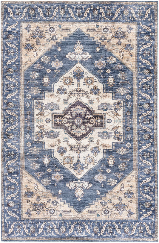 Nourison Grand Washables Grw03 Denim Area Rug