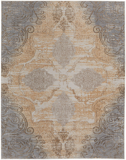 Feizy Celene Cel39L1F Silver/Tan/Gray Area Rug