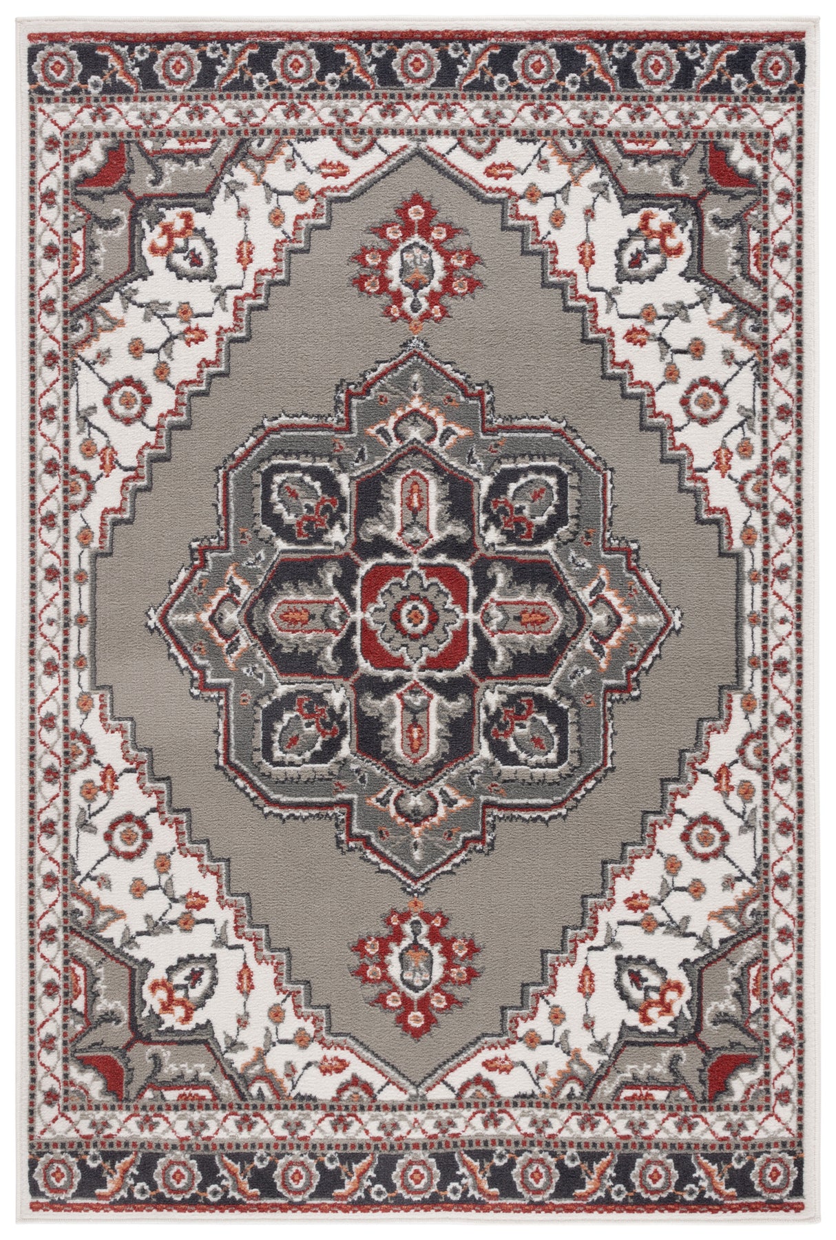 Safavieh Pyramid Pyr215F Grey/Ivory/Rust Rug.