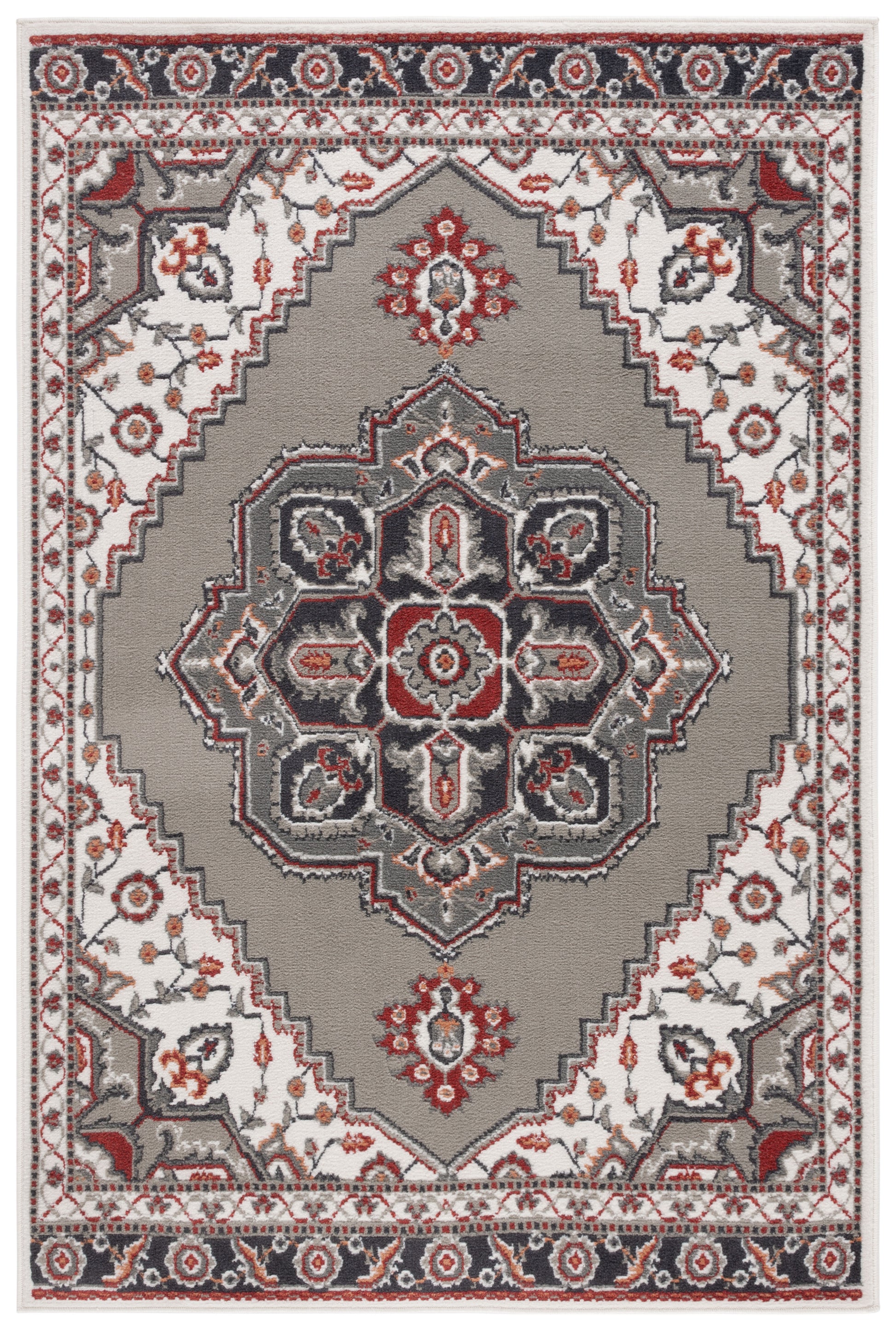 Safavieh Pyramid Pyr215F Grey/Ivory/Rust Area Rug