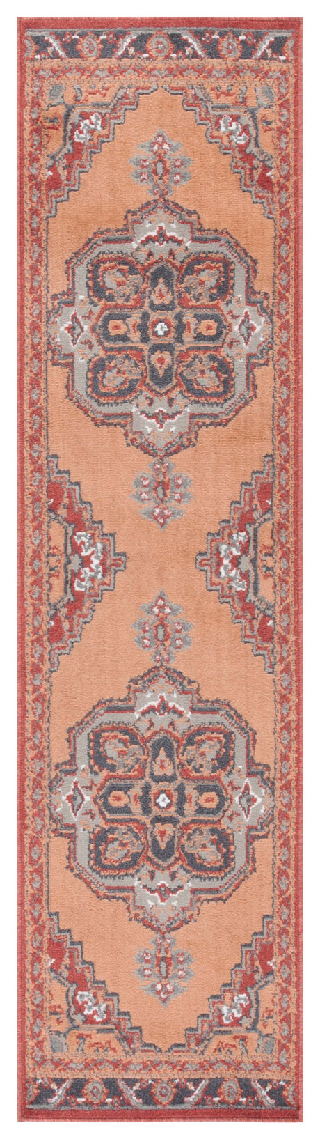 Safavieh Pyramid Pyr215P Rust/Ivory Grey Rug.