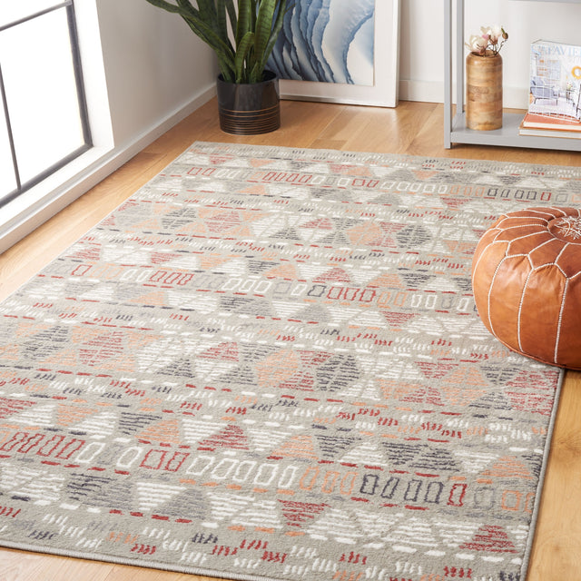 Safavieh Pyramid Pyr217F Grey/Ivory/Rust Rug.