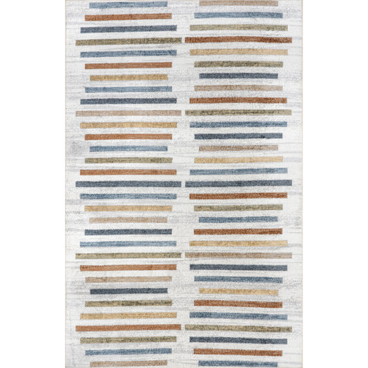 Nuloom Ros Striped Columns Grhn02A Beige Area Rug