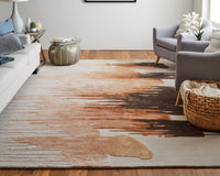 Feizy Anya Any8883F Red/Brown/Orange Area Rug