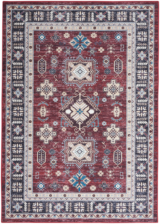 Nourison Fulton Ful03 Red Area Rug