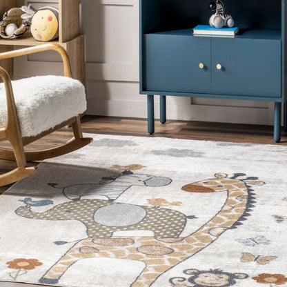 Nuloom Cass Safari Kids Grhn13A Beige Area Rug