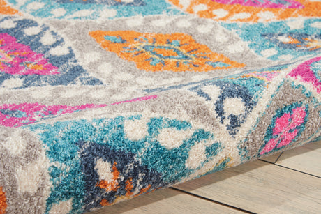 Nourison Passion PSN02 Machine Made Multicolor Rug