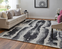 Feizy Coda Cod8930F Black/White Area Rug