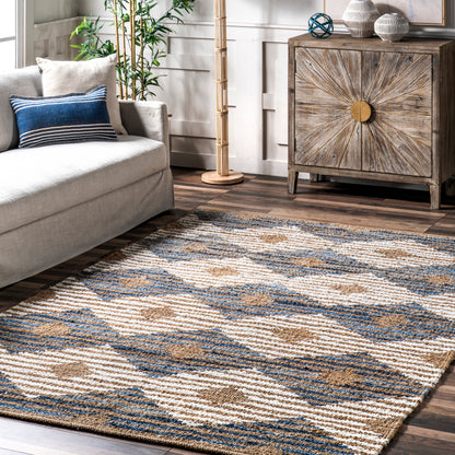 Nuloom Marla Denim And Asdr02A Off White Area Rug