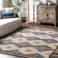 Nuloom Marla Denim And Asdr02A Off White Area Rug