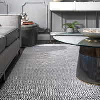 Nuloom Lorretta Hmco6C Gray Area Rug