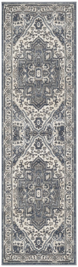 Nourison Quarry QUA18 Machine Made Navy, Ivory Rug