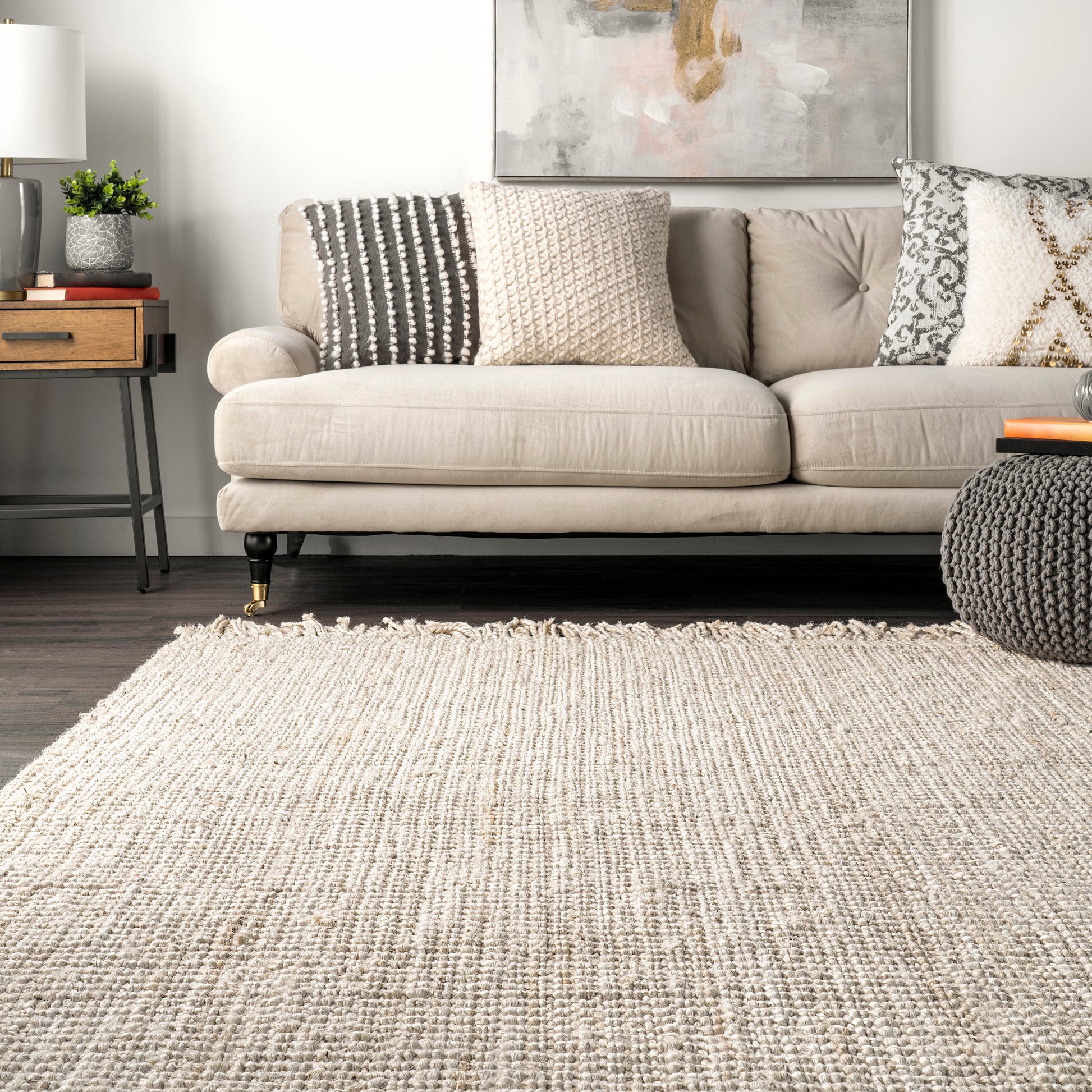 Nuloom Daniela Farmhouse Chunky Nccl01E Off White Area Rug