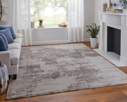 Feizy Zarah Zrh8917F Brown/Tan/Black Area Rug