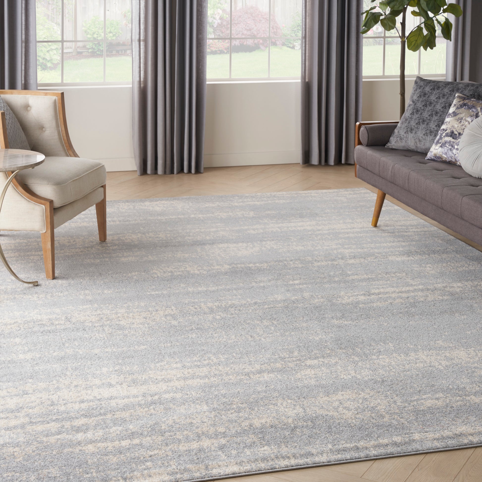 Nourison Nourison Essentials Nre03 Grey/Beige Area Rug