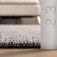 Nuloom Flatweave Natural Fiber Hctr01D Dark Gray Area Rug