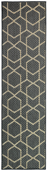 Nourison Horizon Indoor/Outdoor HOZ01 Charcoal Contemporary Area Rugs