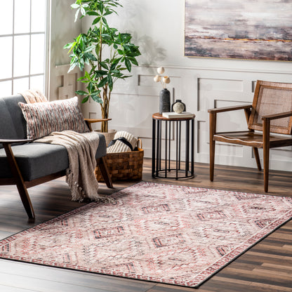 Nuloom Sharni Diamond Trellis Rzgl03A Rust Area Rug