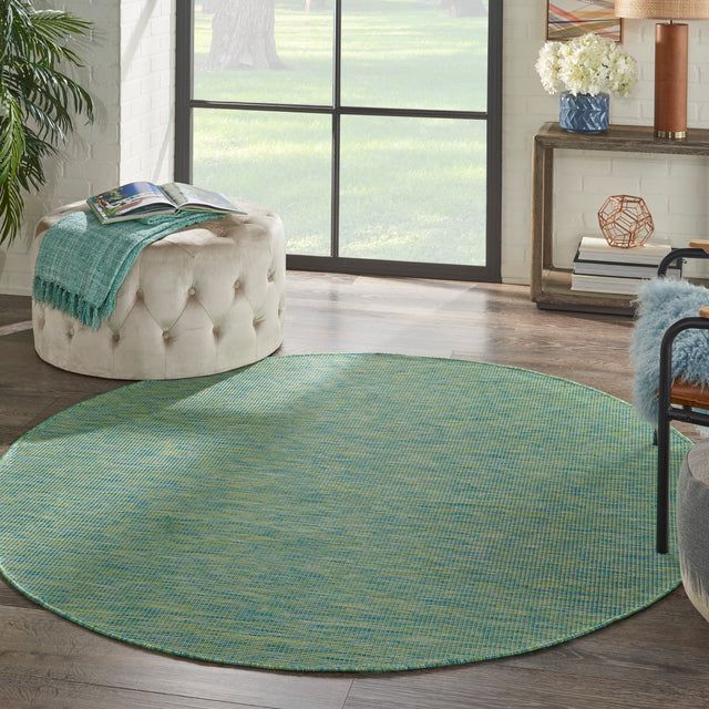 Nourison Positano Pos01 Blue/Green Rug