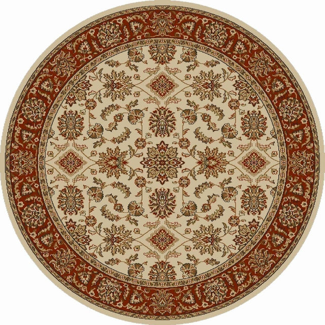 Radici Como 1592 Ivory / Brick Rugs.