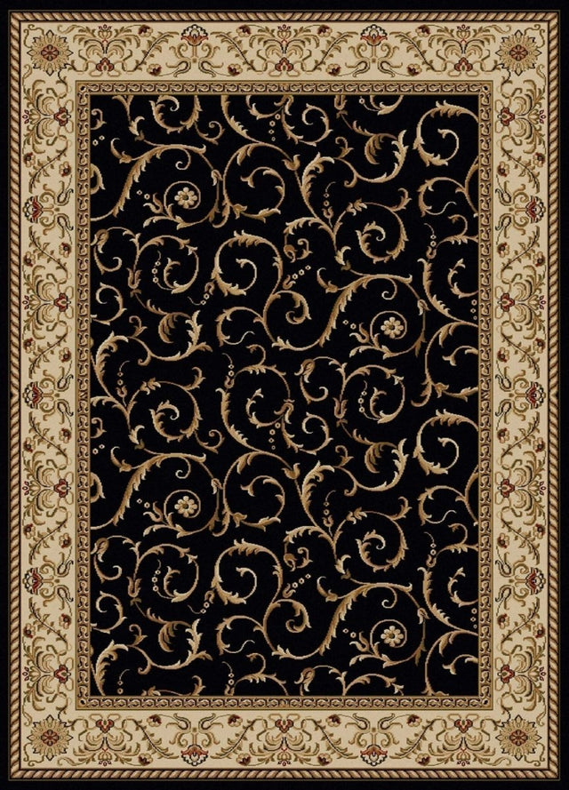 Radici Como 1599 Black Rugs.