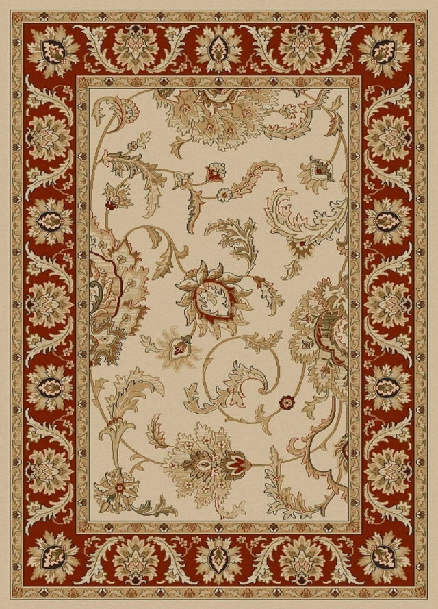 Radici Como 1621 Ivory / Brick Rugs.