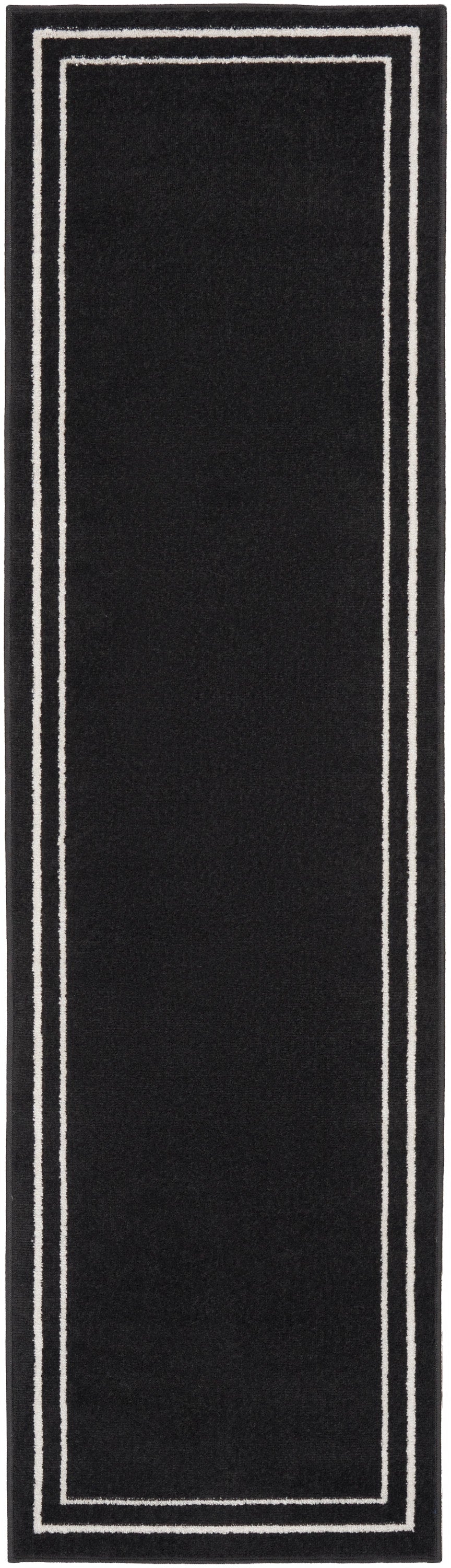 Nourison Nourison Essentials Nre02 Black Ivory Area Rug