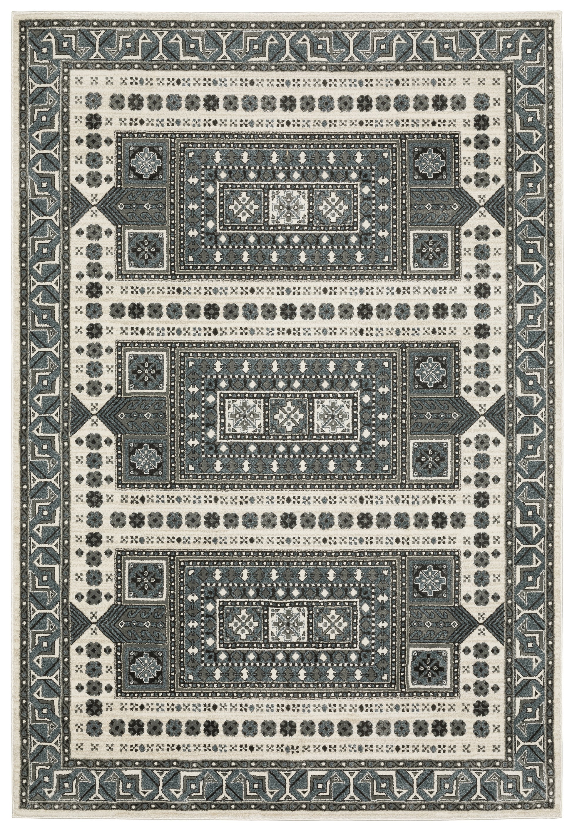 Oriental Weavers Sphinx Raylan Ray01 Grey/ Blue Area Rug