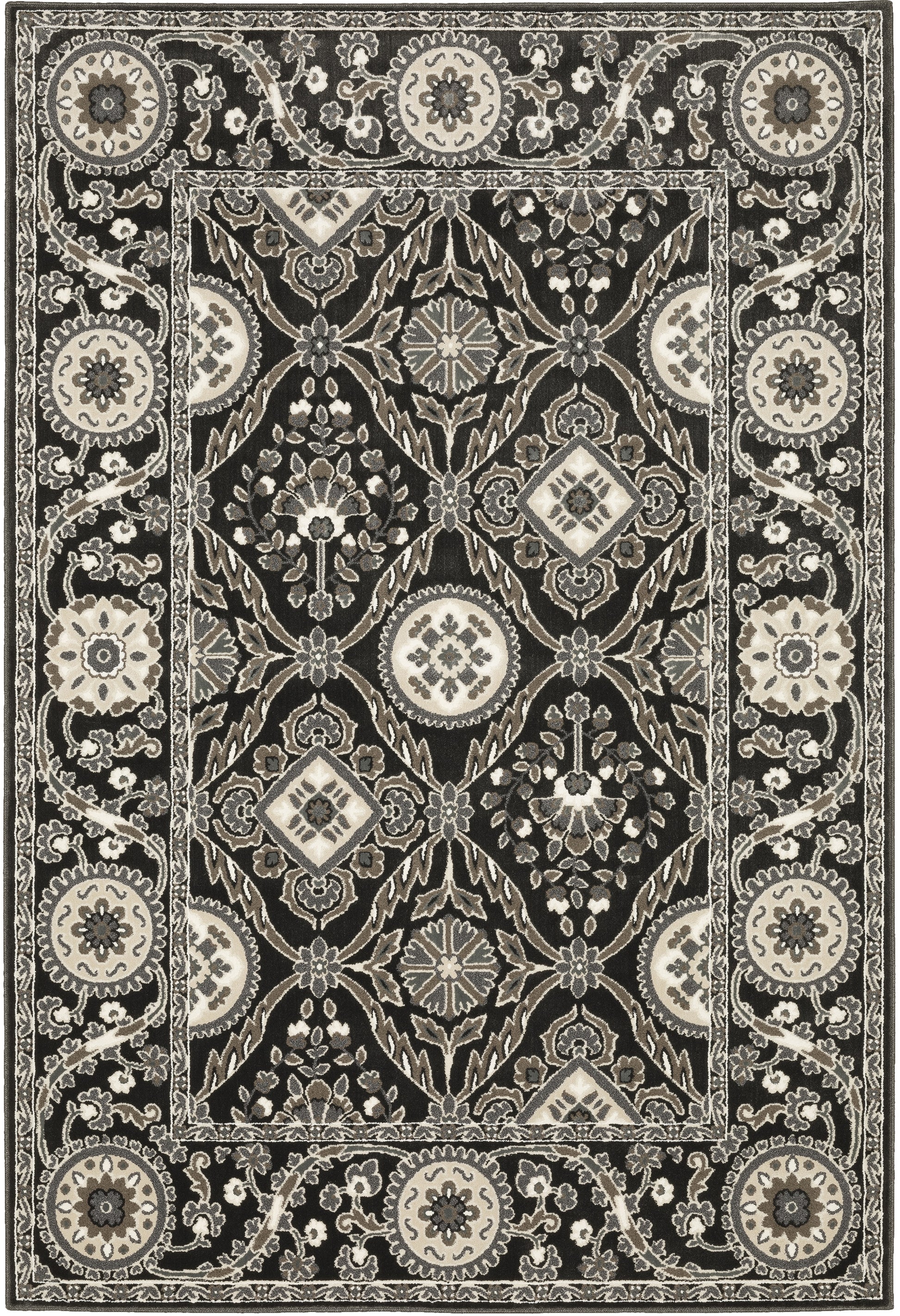 Oriental Weavers Sphinx Raylan Ray05 Black/ Grey Area Rug