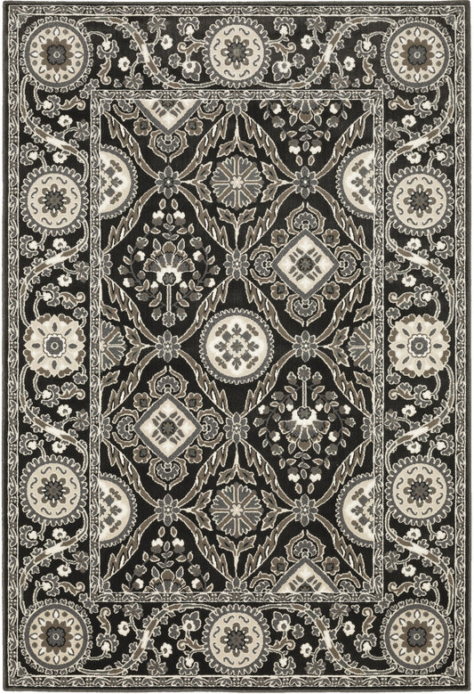 Oriental Weavers Sphinx Raylan Ray05 Black/ Grey Area Rug