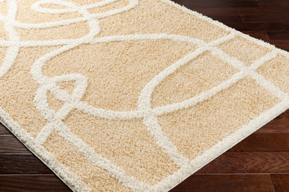 Surya Rodos Rdo-2340 Tan, Wheat, Pearl, Beige Area Rug