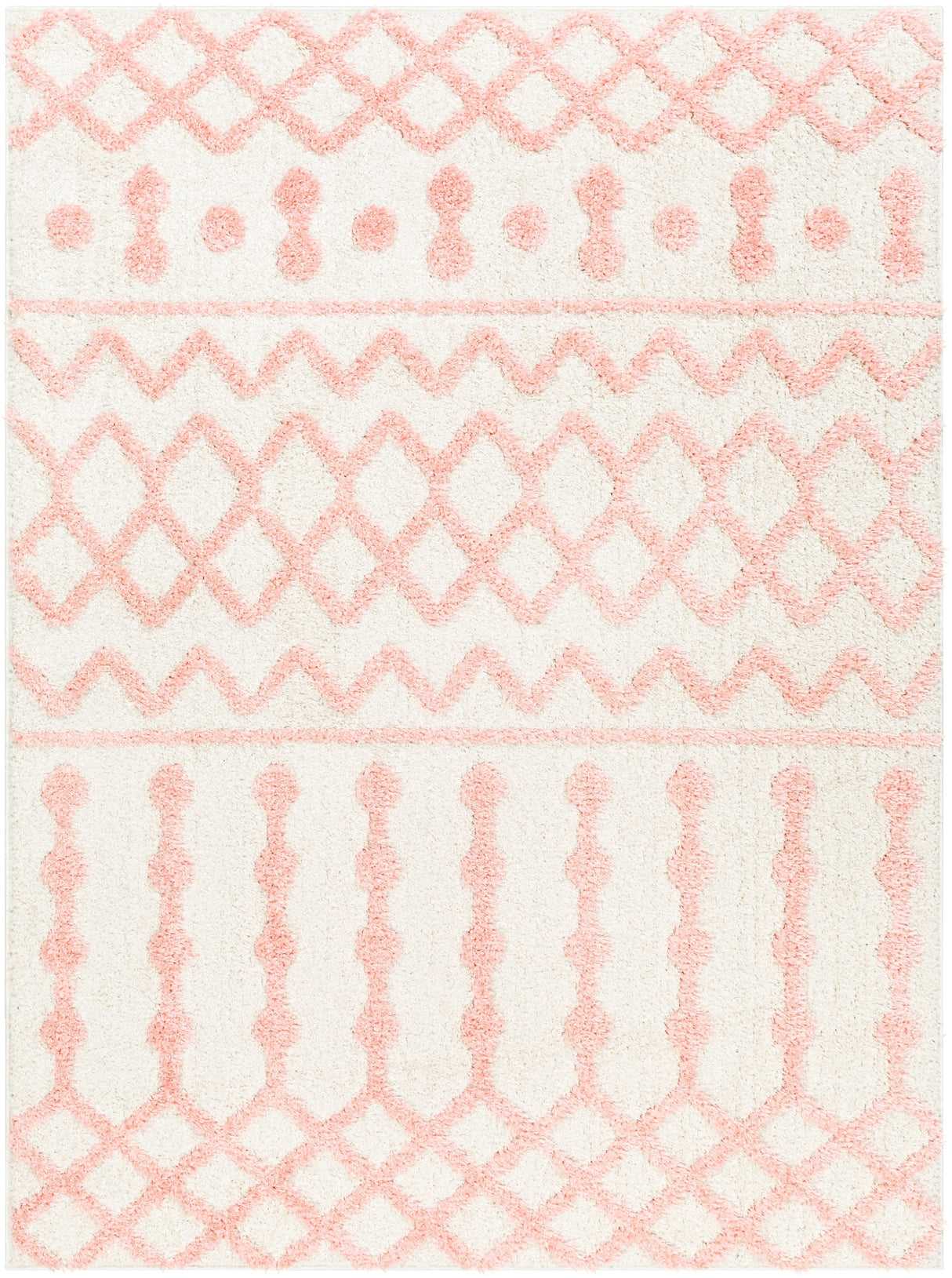 Surya Rodos Rdo-2344 Off-White, Pearl, Pale Pink Rug.