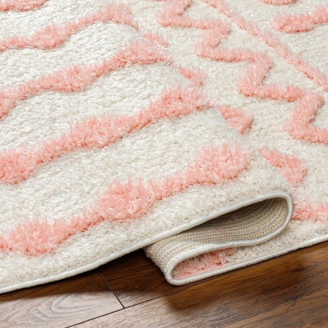 Surya Rodos Rdo-2344 Off-White, Pearl, Pale Pink Rug.