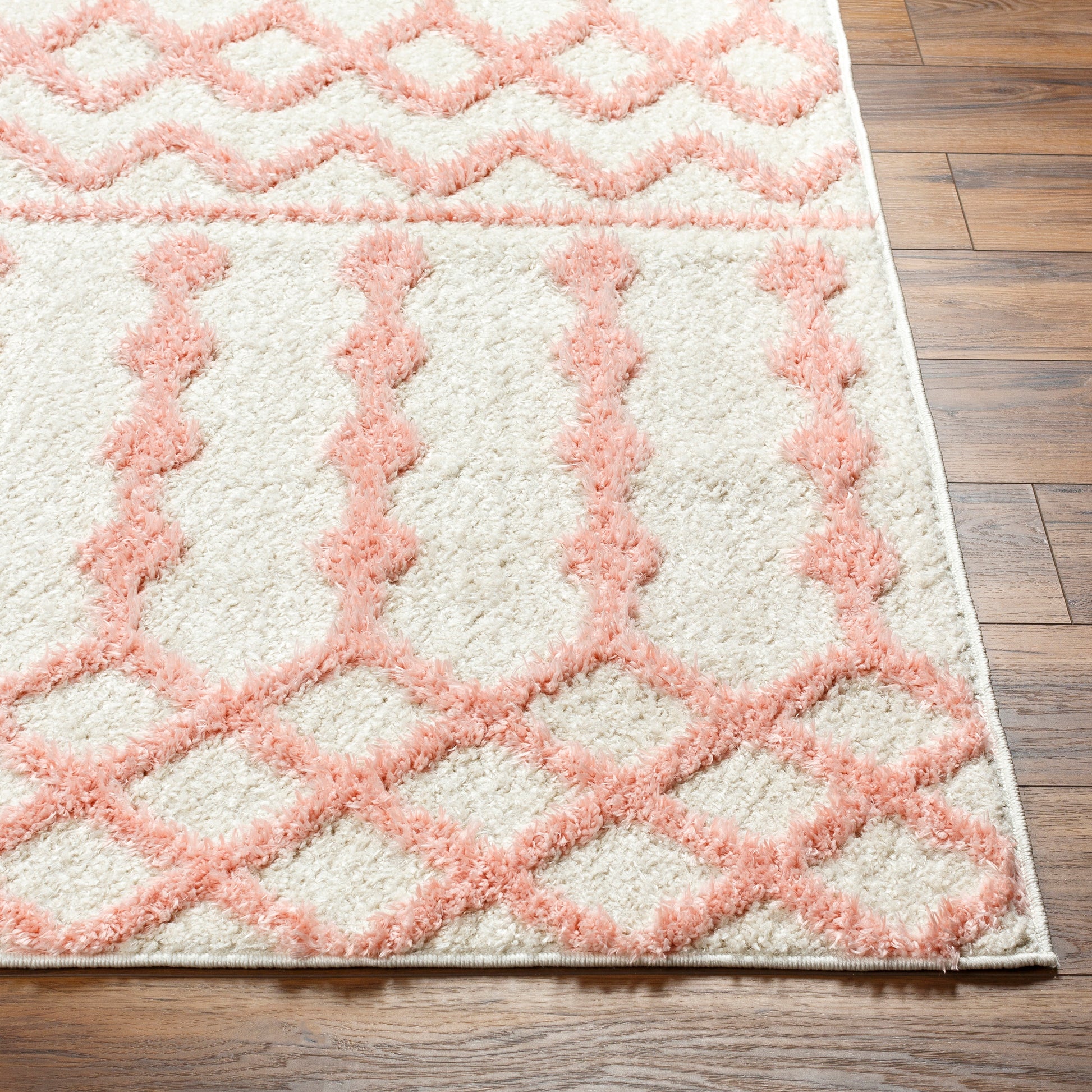 Surya Rodos Rdo-2344 Off-White, Pearl, Pale Pink Area Rug