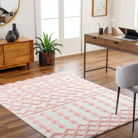 Surya Rodos Rdo-2344 Off-White, Pearl, Pale Pink Rug.