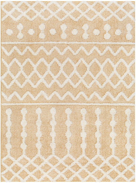 Surya Rodos Rdo-2345 Mustard, White Rug.