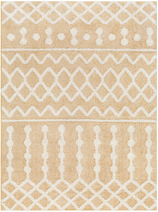 Surya Rodos Rdo-2345 Mustard, White Area Rug